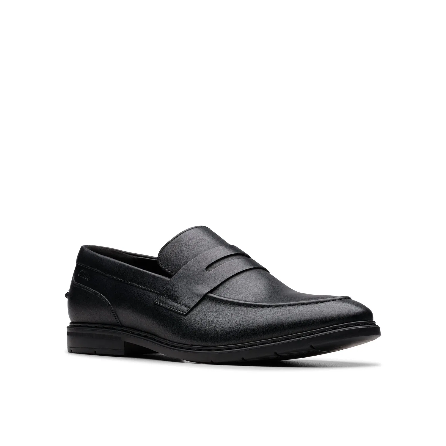 Кожаные лоферы Clarks Banbury Lo, черный — фото 4