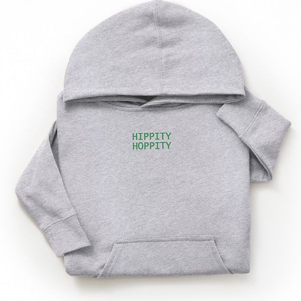 

Худи с вышивкой Hippity Hoppity для подростков The Juniper Shop, Heather Grey