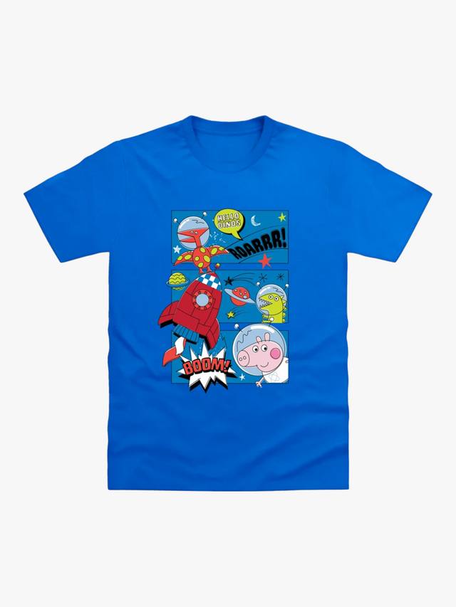 

Футболка Brand Threads Kids' George Boom Peppa Pig, Blue
