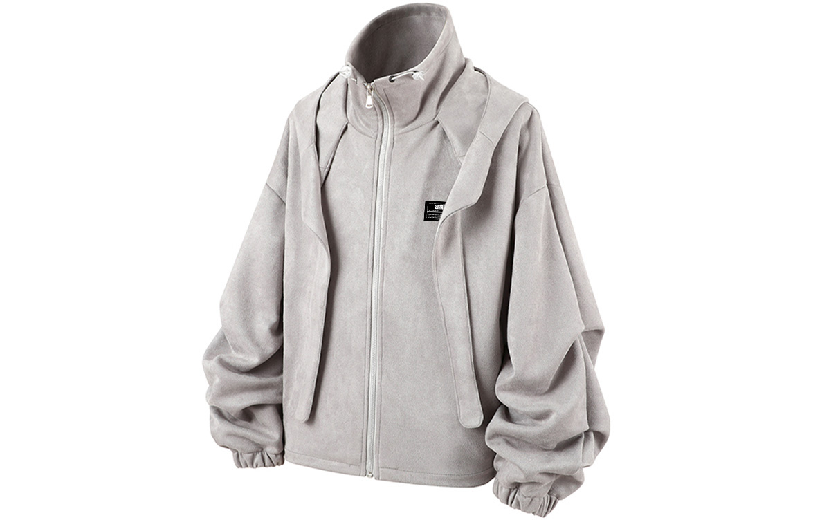 

Куртка Unisex Stand Collar Moderate ZIAREL, серый[removable logo]