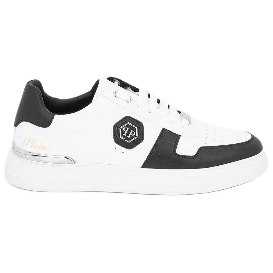 Philipp Plein Низкие скейтбордистские кроссовки унисекс, черный с белым — фото 3
