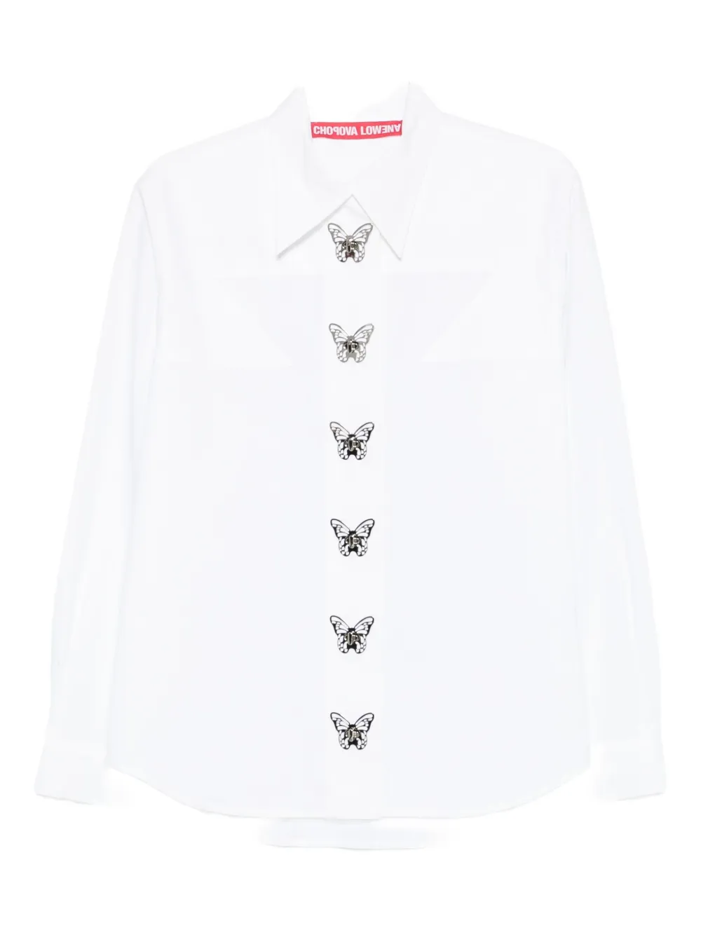 

Рубашка с украшением в виде бабочки Chopova Lowena, белый