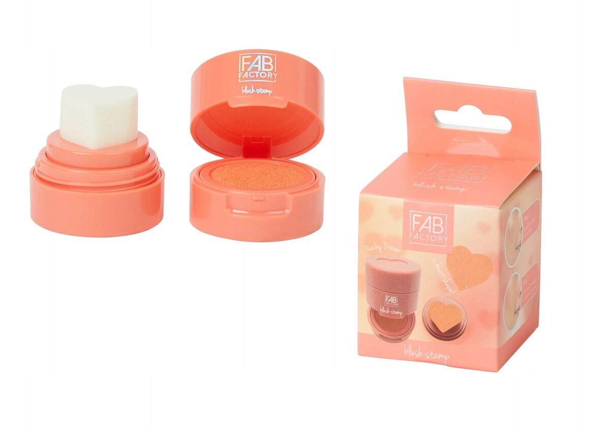 

День Святого Валентина, Румяна In Stamp, Аппликатор Peach Dream в форме сердца Fab Factory