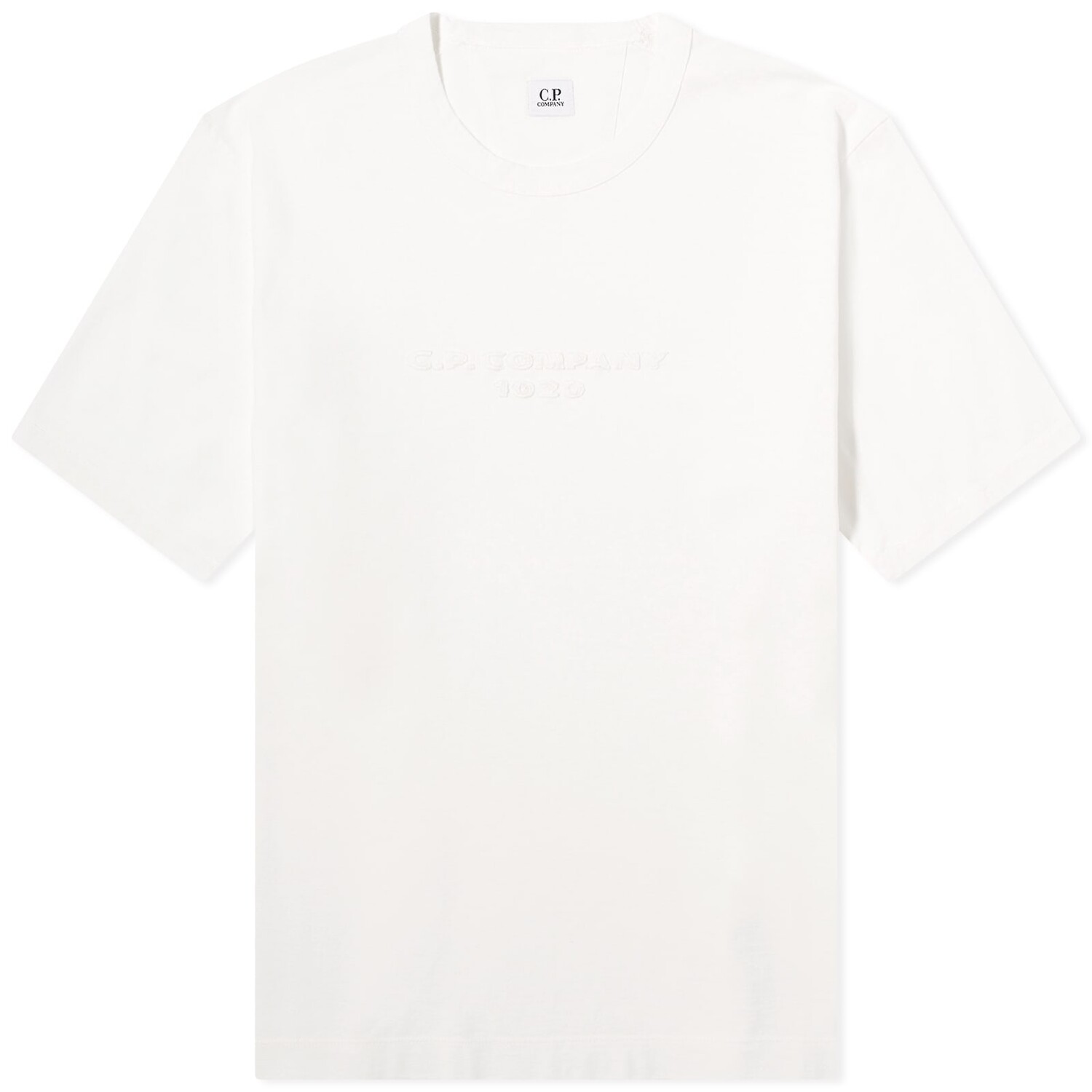 

Футболка C.P. Company Large Logo T-Shirt, цвет Gauze White