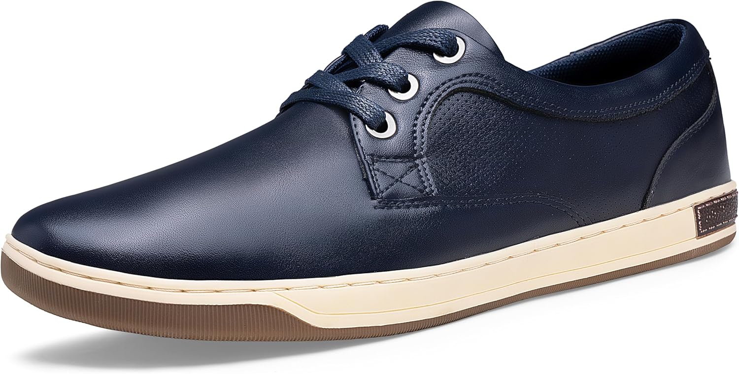 

Мужские модные кроссовки Jousen Классические ретро повседневные туфли для мужчин Дышащие деловые кроссовки, 81q06-navy