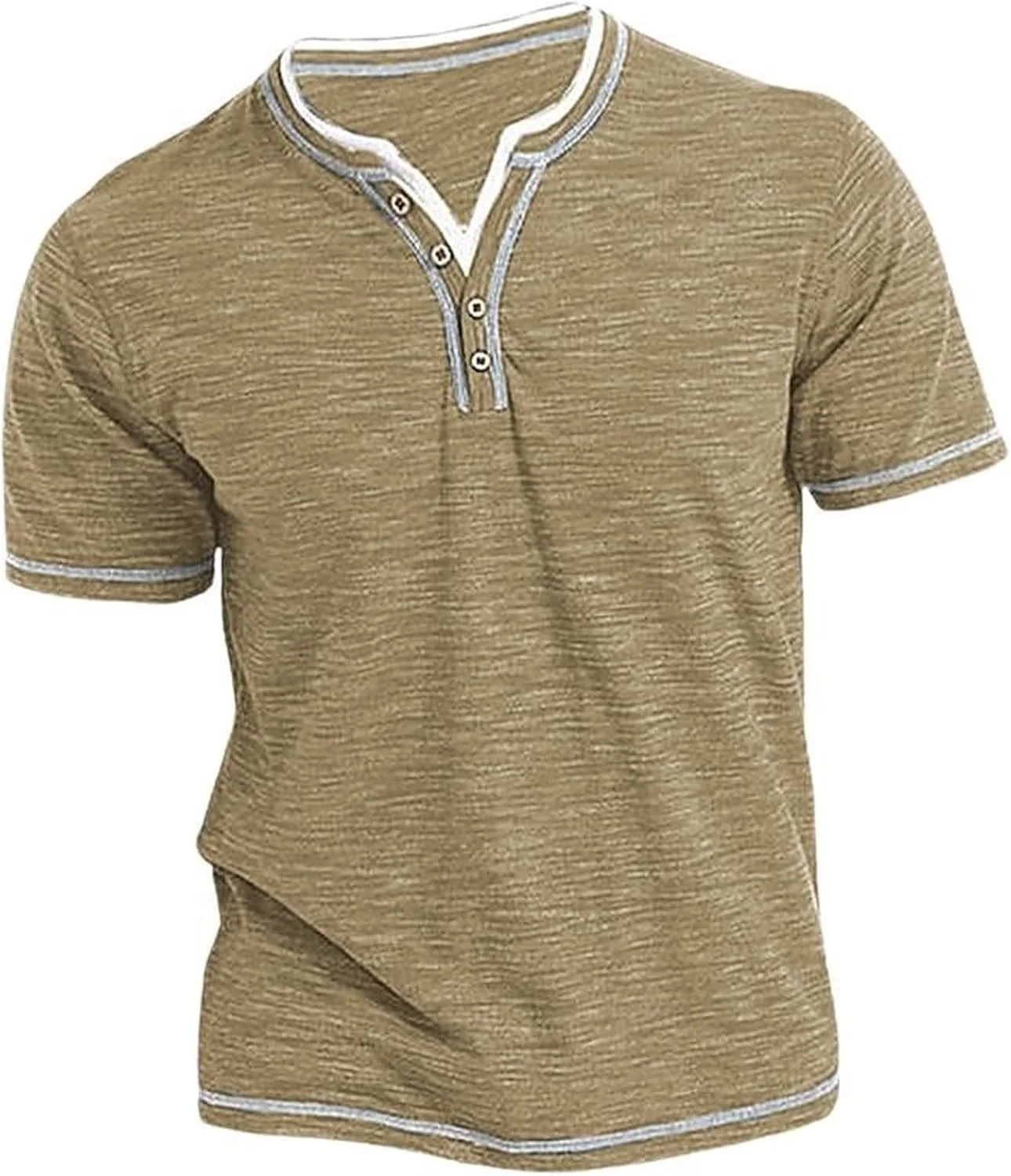 

Футболка-поло для мужчин с коротким рукавом и V-образным вырезом