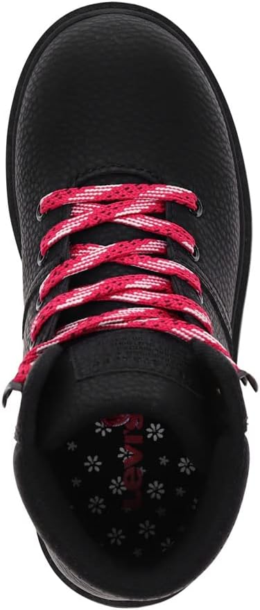 Детские модные ботинки Levi's Scarlett Trek от Unisex, Black/Fuchsia — фото 2