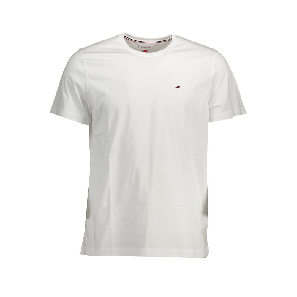 Белая хлопковая футболка Tommy Hilfiger