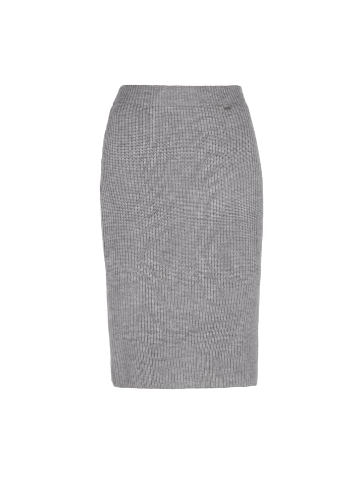 

Юбка до колена DreiMaster Vintage, серый меланж