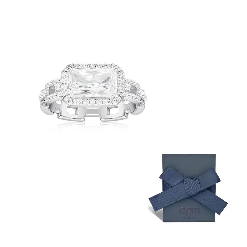 

Apm Monaco Кольцо из стерлингового серебра 925 пробы Unisex Silver White