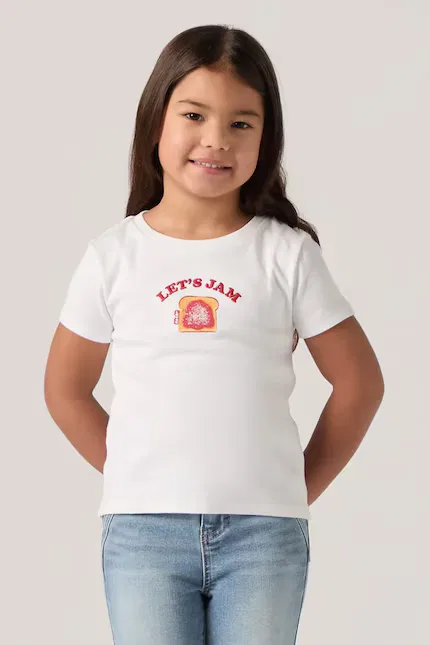 Футболка детская RIB MEET AND GREET JAM TEE Levi's, белый