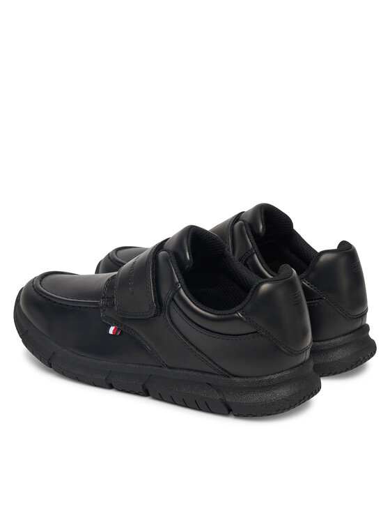 Полуботинки Low Cut Velcro Shoe T3B4-33176-1355 S Tommy Hilfiger, черный — фото 3