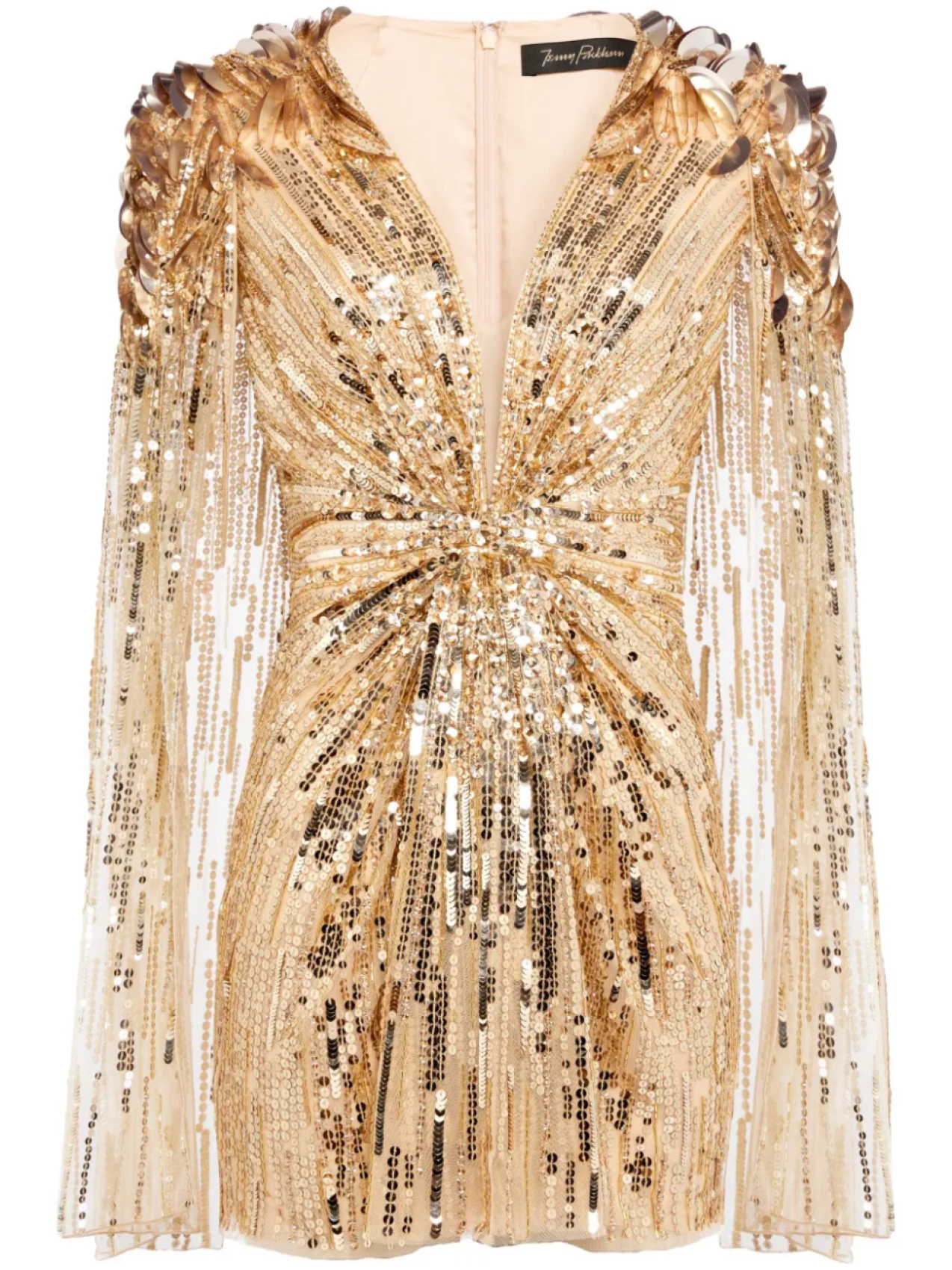 

Jenny Packham Honey мини-платье, нейтральный