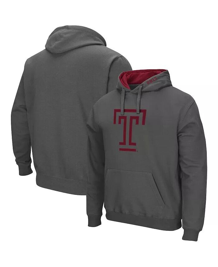 

Мужской темно-серый пуловер с капюшоном Temple Owls Arch и Logo Colosseum