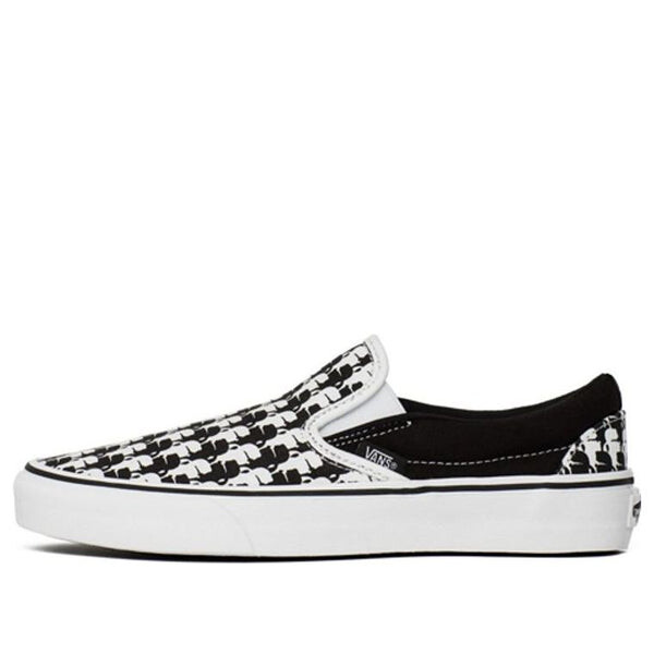 

Кроссовки classic slip-on karl lagerfeld black white Vans, черный