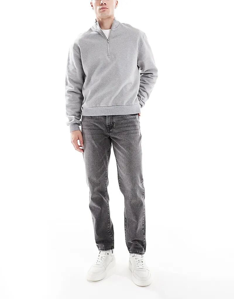 

Зауженные джинсы ASOS DESIGN серого цвета