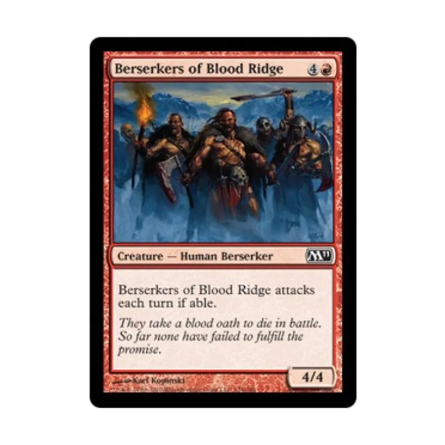 

CCG Берсерки Кровавого Хребта (клавиша C), MTG - Magic 2011