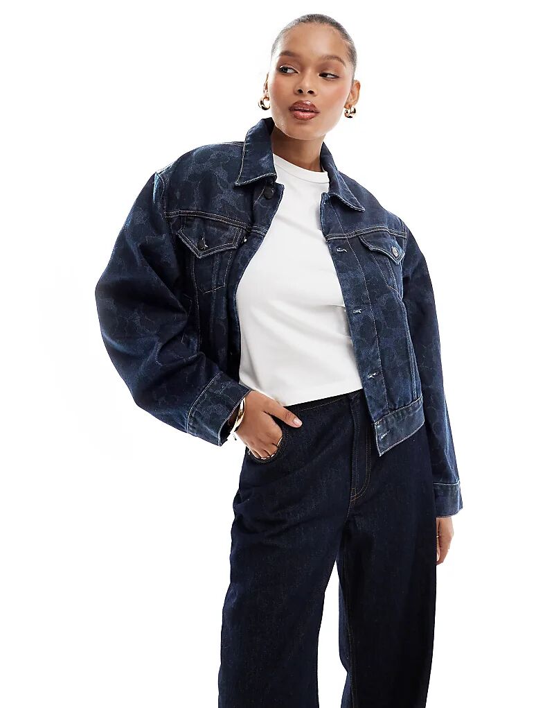 

Куртка джинсовая камуфляжная orell темно-синего цвета Carhartt WIP