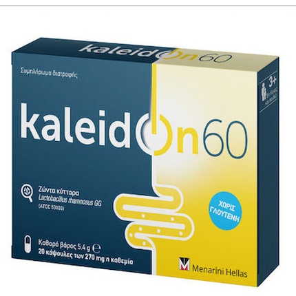 

Пробиотическая пищевая добавка Kaleidon 60 - 270 мг, 20 капсул Menarini