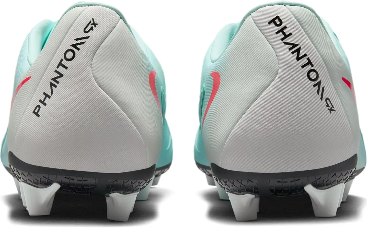 Футбольные бутсы Nike Phantom GX 2 Academy AG Low Top FJ2552, Mint Atomic Red Off Noir — фото 3