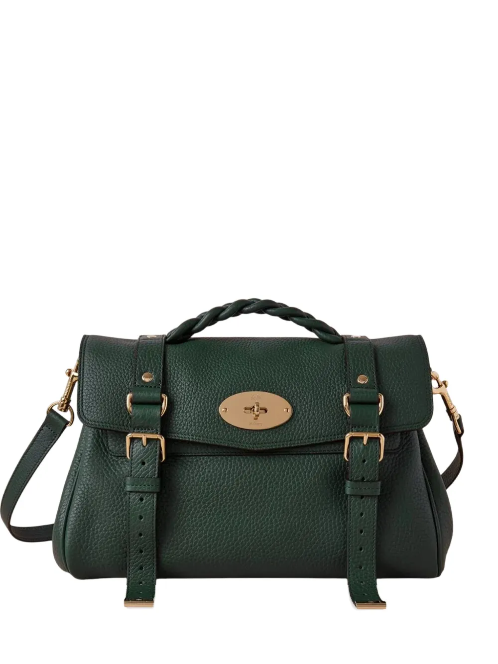 

Сумка через плечо Alexa с плетеной ручкой Mulberry, зеленый
