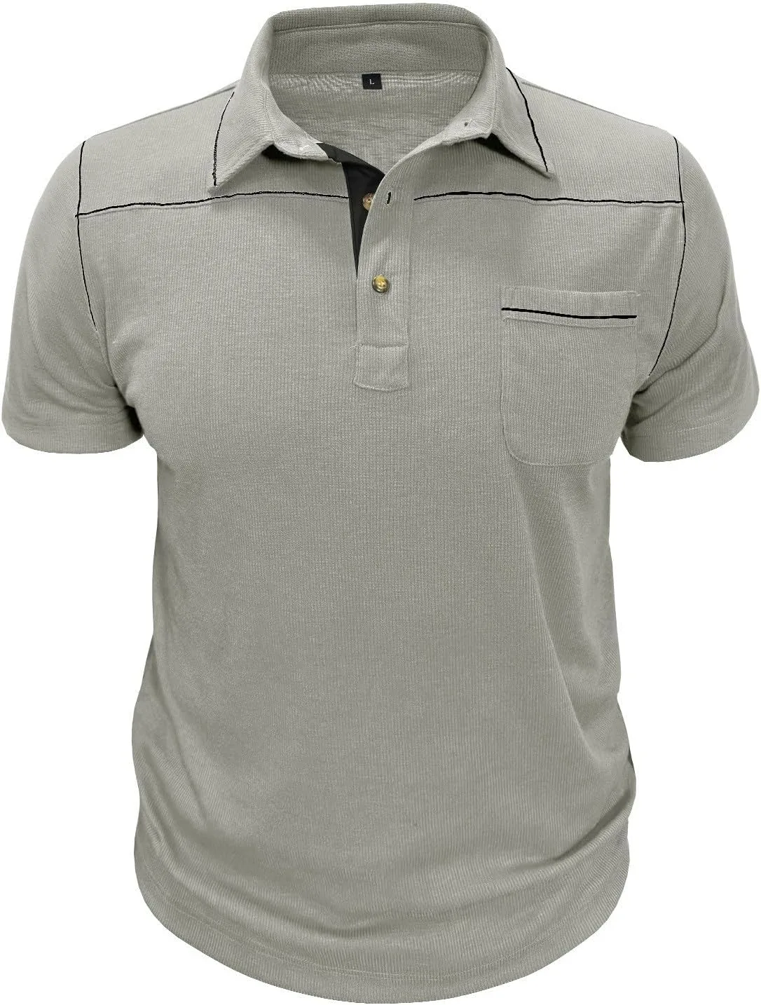 

Футболка-поло мужская классическая с карманом