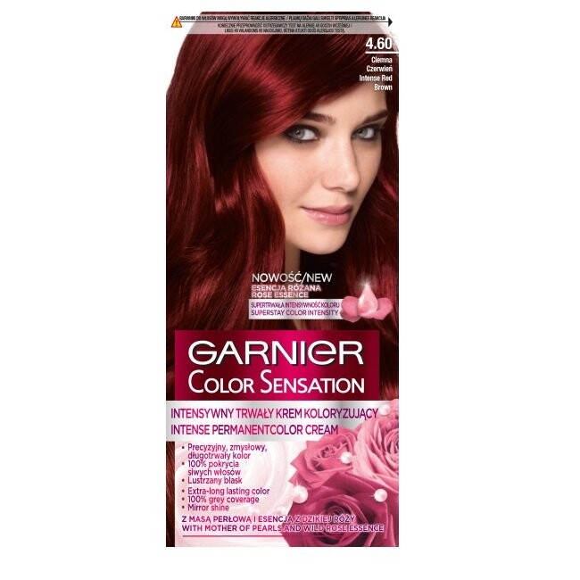 

Garnier, Color Sensation, Крем-краска, 4.60 Интенсивный темно-красный