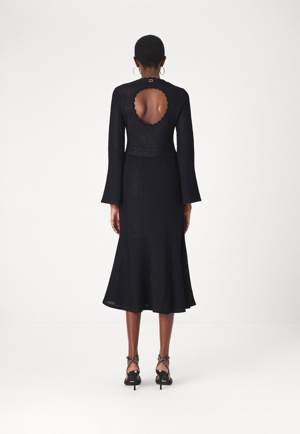 

Трикотажное платье DRESS TWINSET, черный