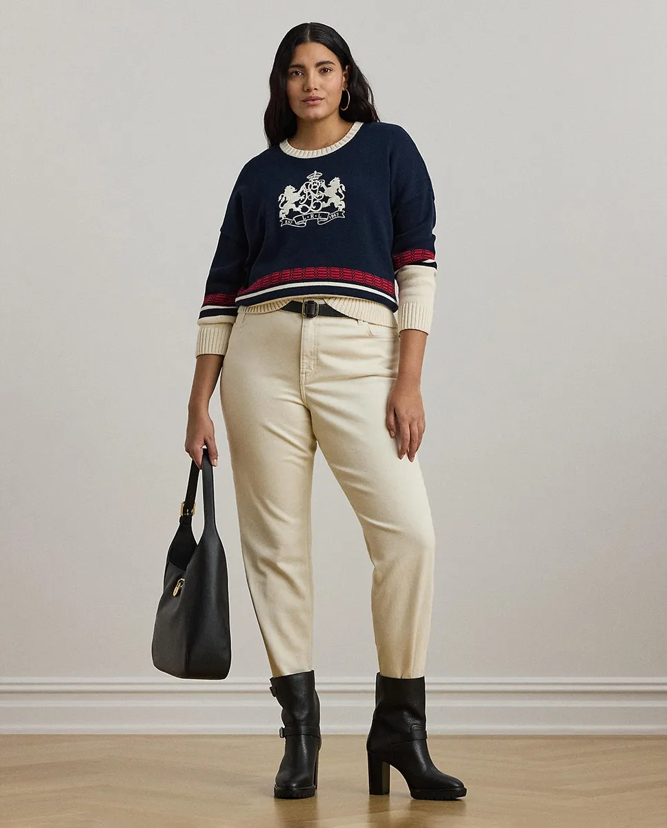 

Женские прямые хлопковые джинсы Lauren Ralph Lauren Woman, цвет Natural