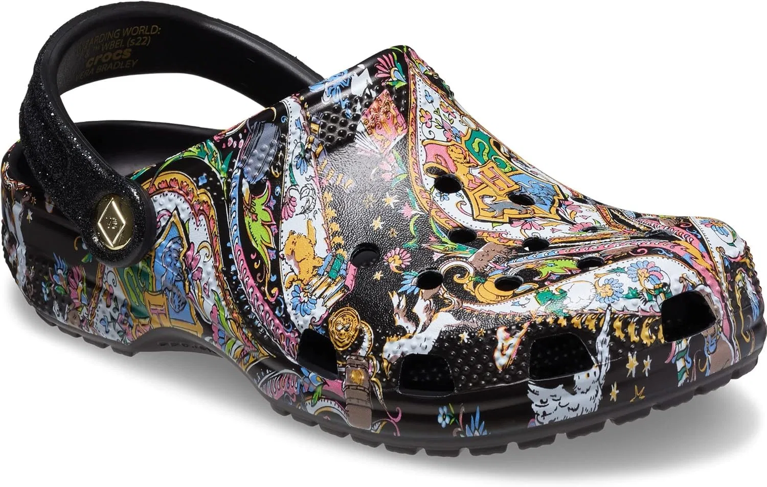 Кроксы Unisex Adult Classic Vera Bradley X Harry Potter Clog Crocs, Black Multi — фото 2