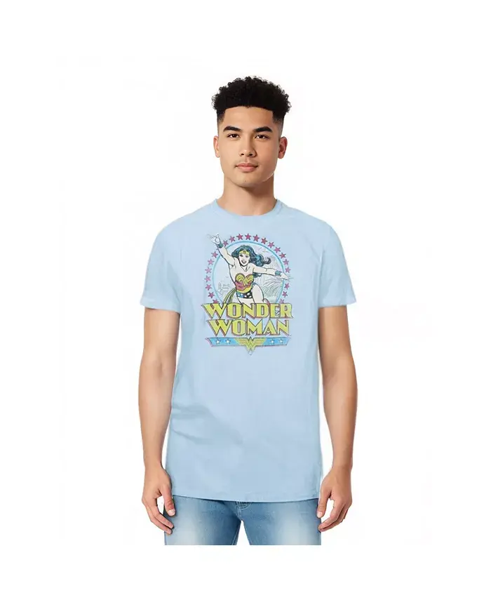 

Мужская футболка DC Comics Wonder Woman Star Of Paradise Island с короткими рукавами для взрослых Dc Wonder Woman, синий