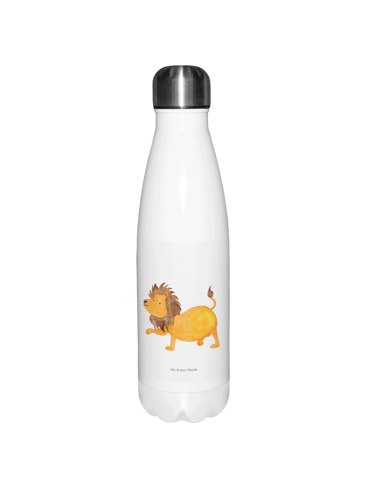 

Mr. & Mrs. Panda Бутылка для воды для знака зодиака Лев, без надписи, белого цвета