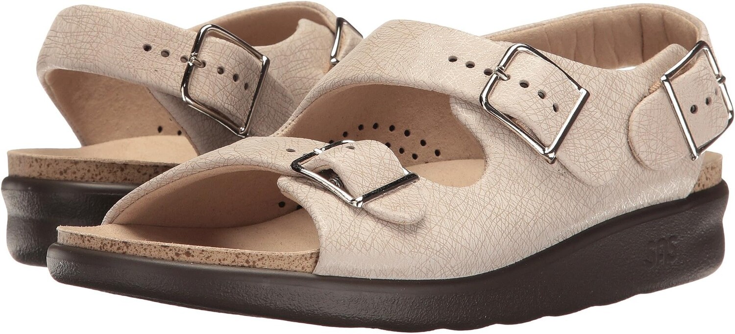 Сандалии на плоской подошве Relaxed Strap Sandals SAS, цвет Web Linen