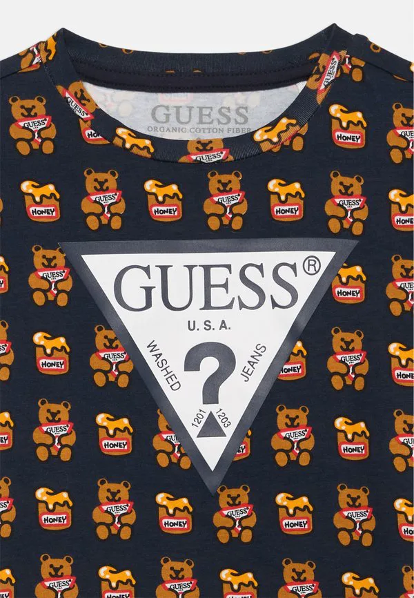 Детская футболка унисекс с принтом для малышей и детей младшего возраста Guess, Dark Blue — фото 4