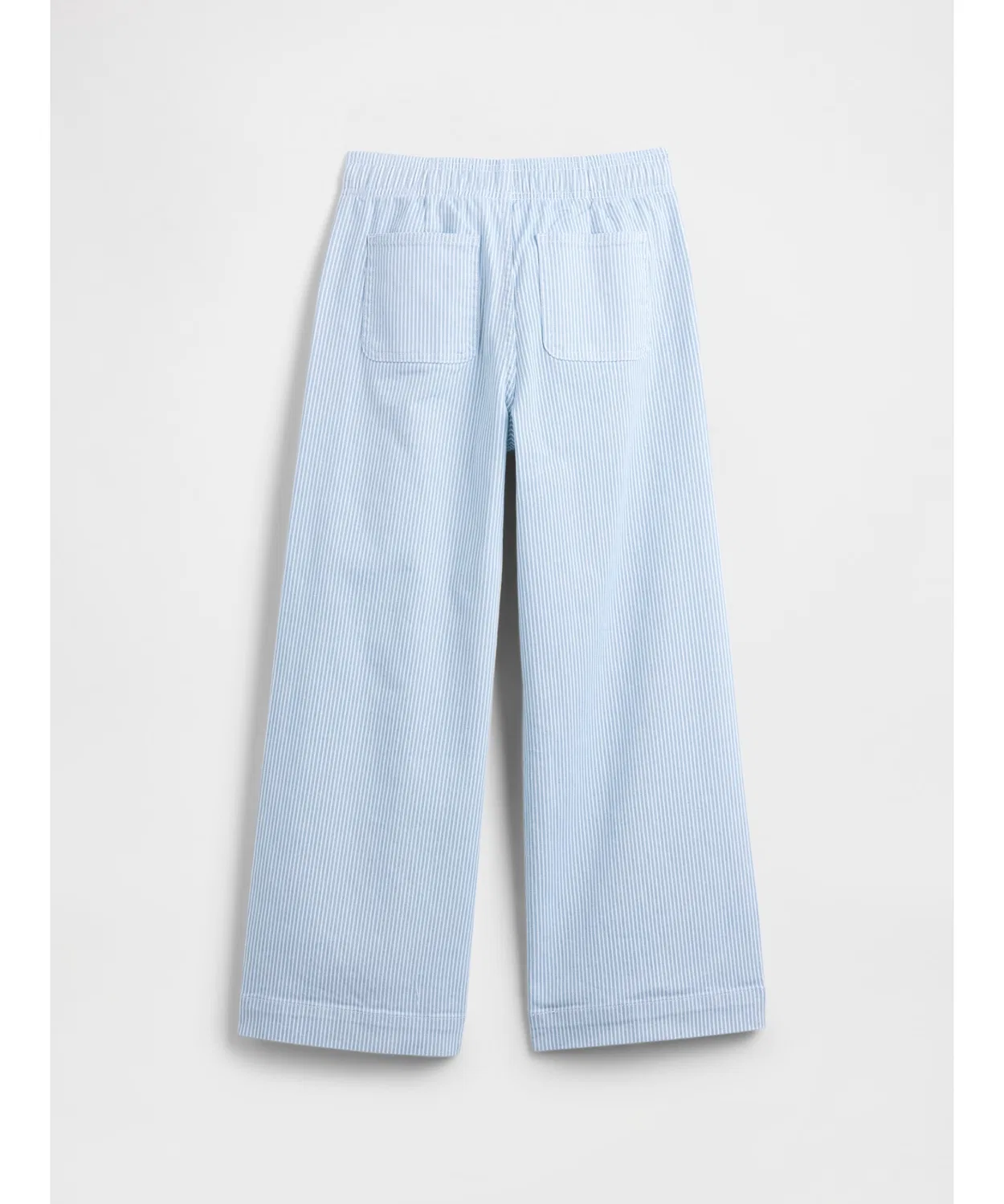 Штаны широкие на резинке с утяжкой Gap Kids полосатые синие — фото 2