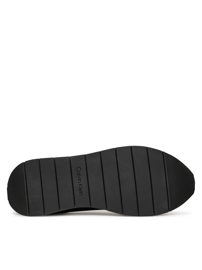 Кроссовки Low Prof Runn Laceup Perf Lth HM0HM01871 Calvin Klein, черный — фото 4