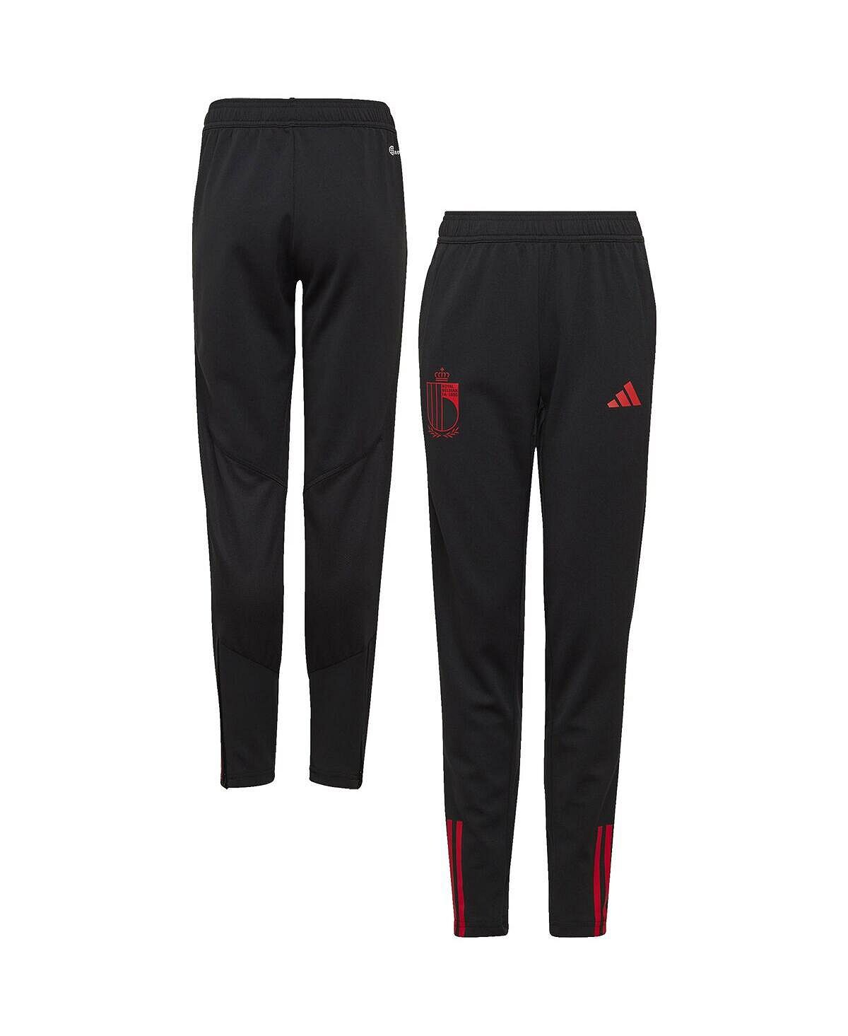

Черные тренировочные брюки Big Boys сборной Бельгии AEROREADY adidas, Черный, Черные тренировочные брюки Big Boys сборной Бельгии AEROREADY adidas