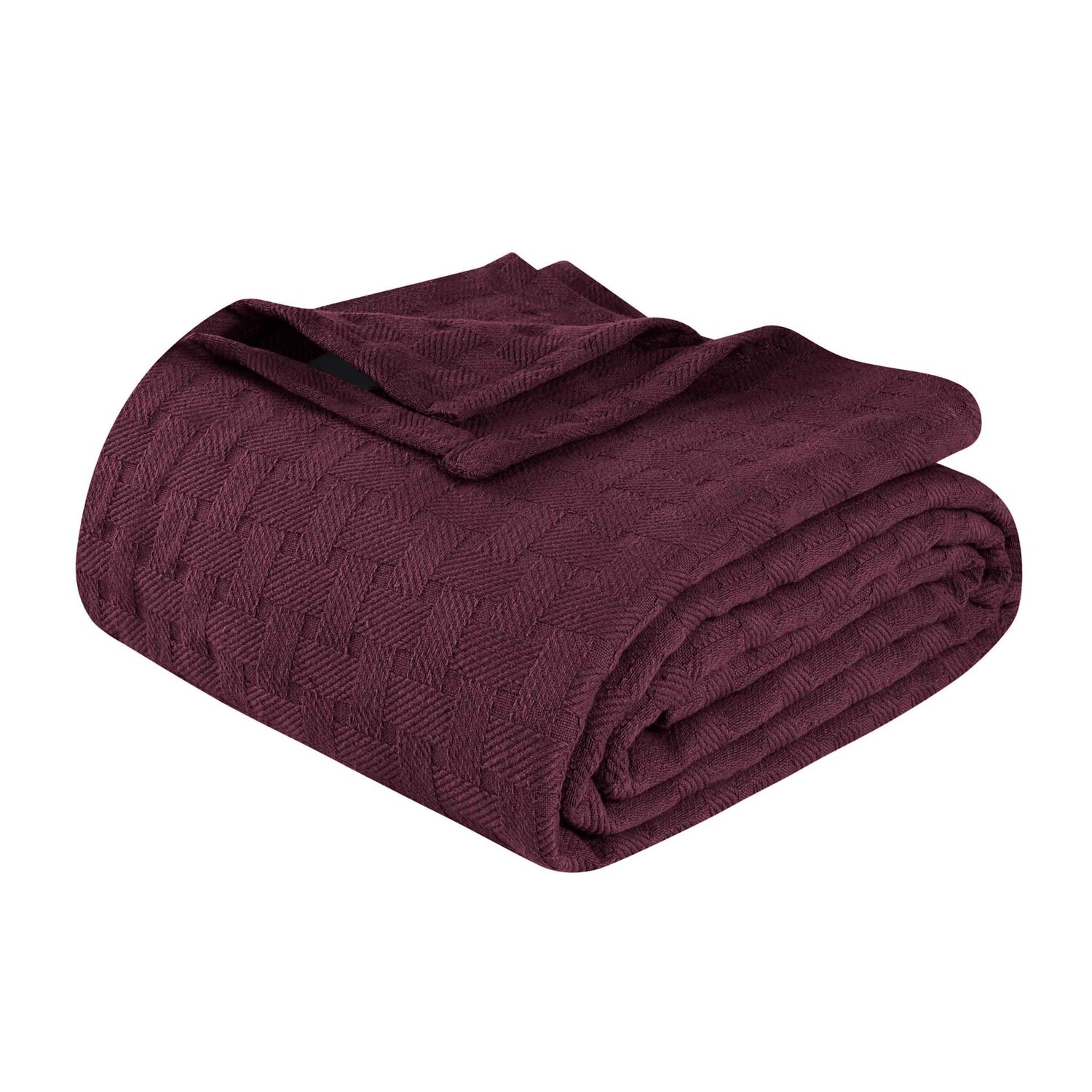 

Хлопковое одеяло корзинного плетения от Superior, цвет Plum