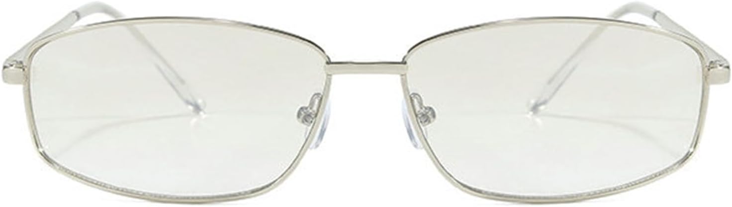 

Солнцезащитные очки Willochra Retro Small Rectangle Metal Frame для женщин, модные, сине-розовые линзы, защита от УФ-излучения UV400, для мужчин, в стиле панк, F28, C2