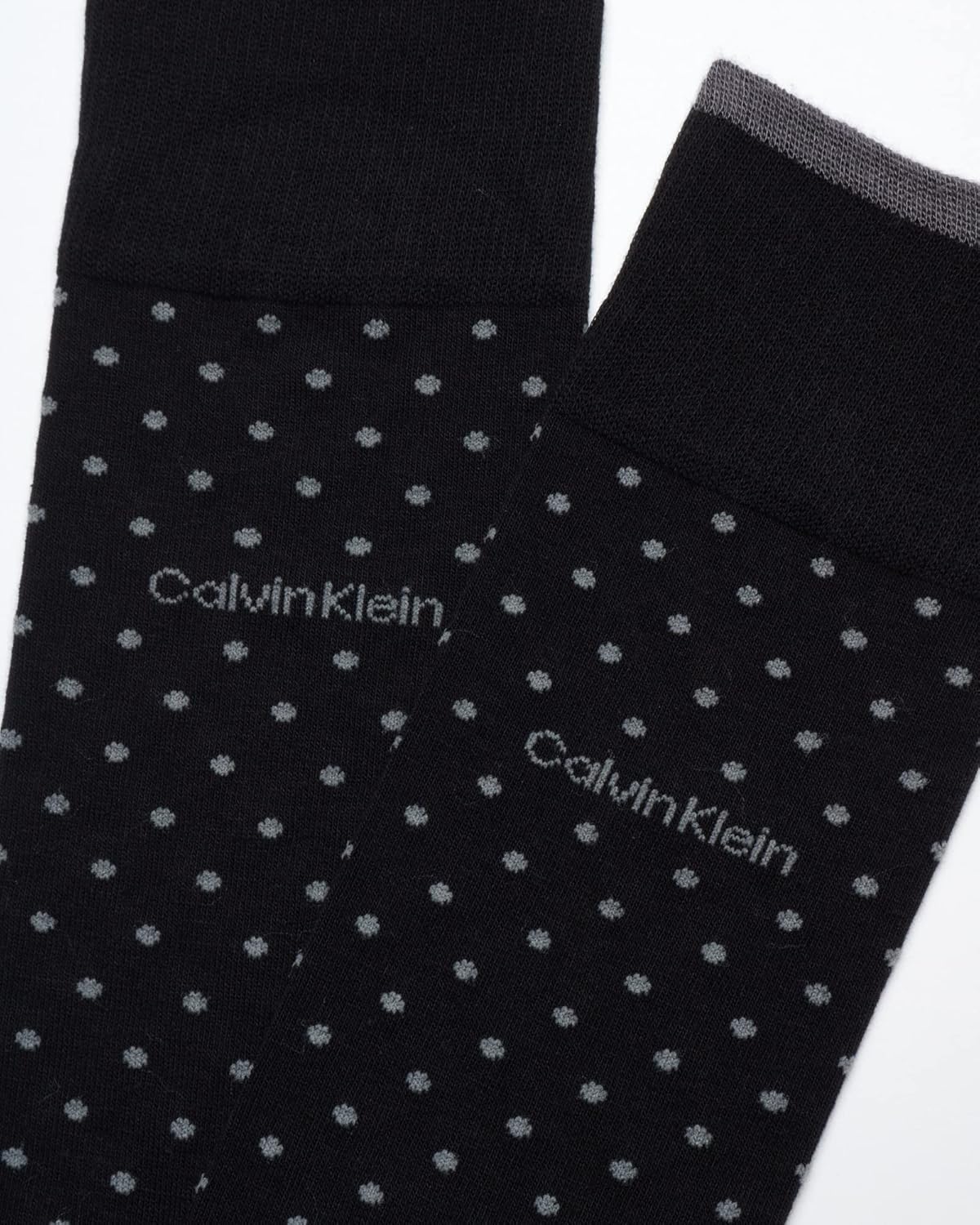 Мужские носки Calvin Klein Beathable Cotton Crew (1 пара), Black Pin Dot — фото 4