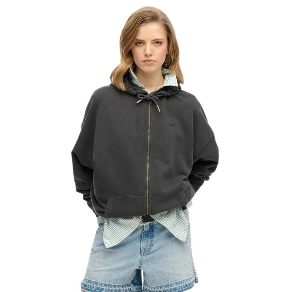 

Толстовка Superdry Studios full zip, черный