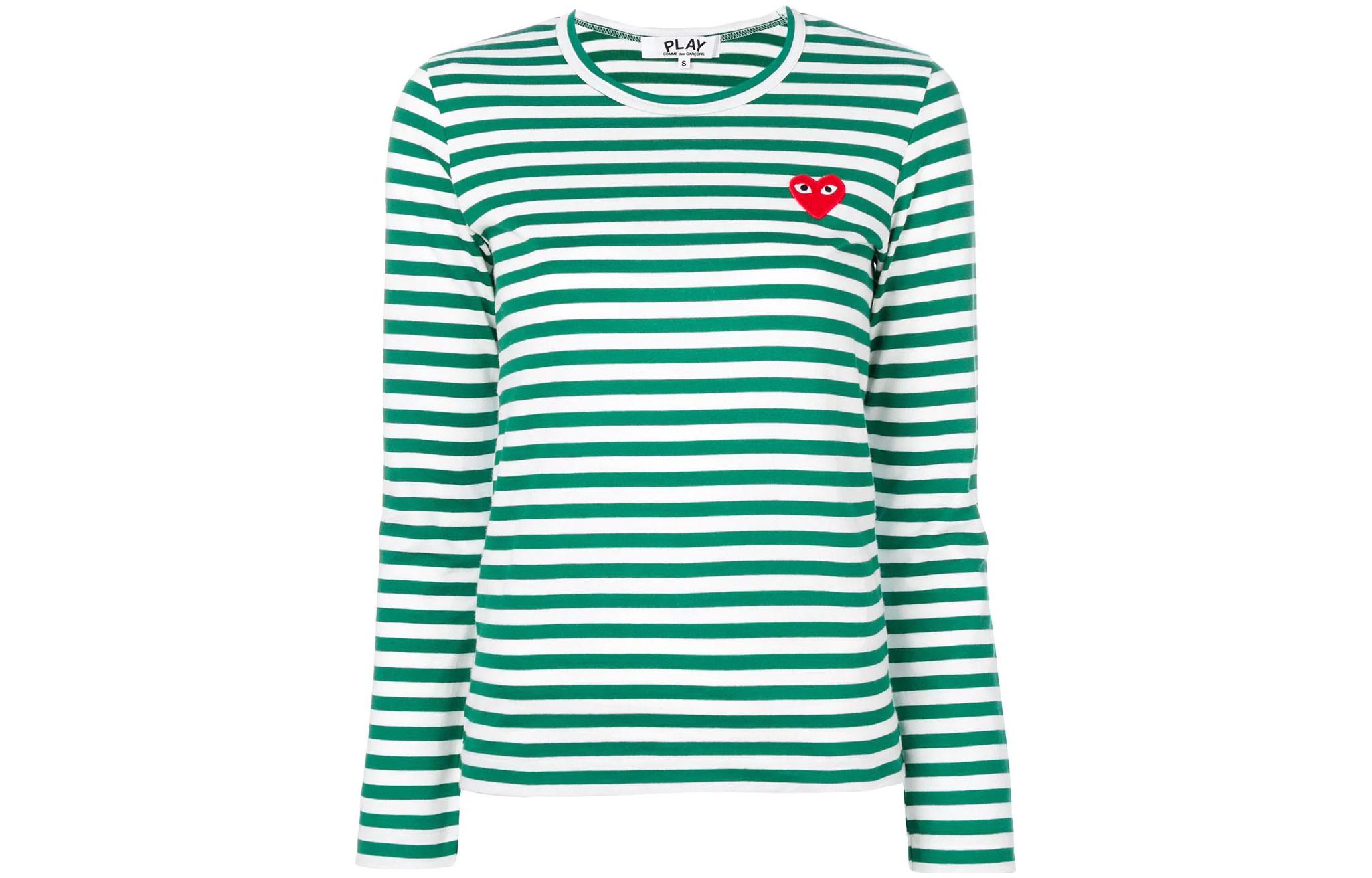 

CDG Play Футболка женская зеленая, Зеленый, CDG Play Футболка женская зеленая