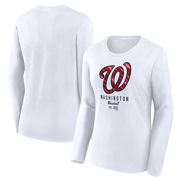 

Женская футболка Fanatics Branded Washington Nationals с длинным рукавом Unbranded