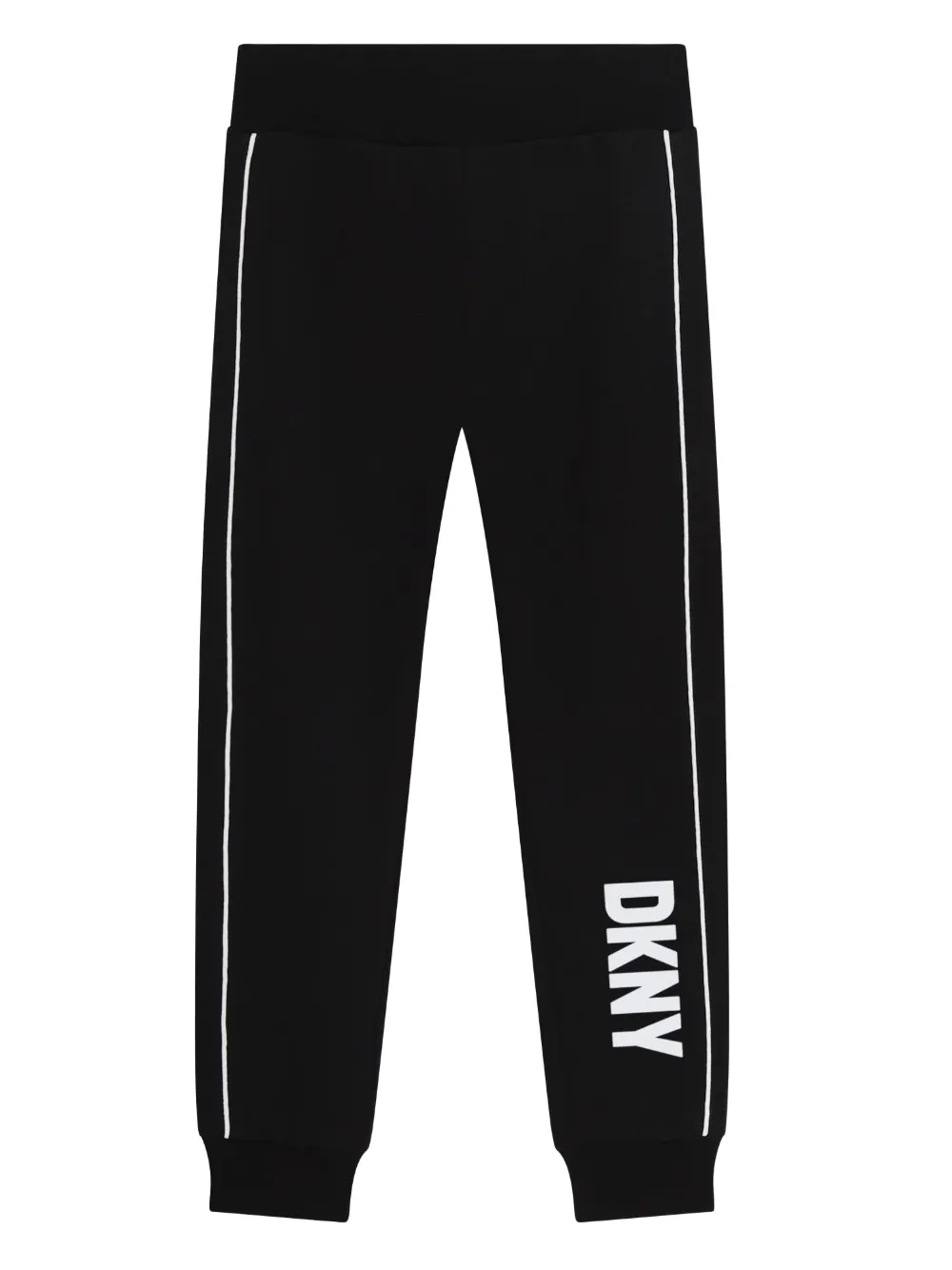 

Спортивные брюки с эластичным поясом и логотипом Dkny Kids, черный