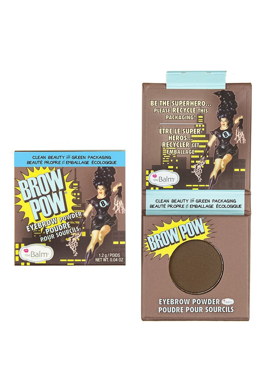 

Пудра для бровей BROW POW the Balm, цвет dark brown