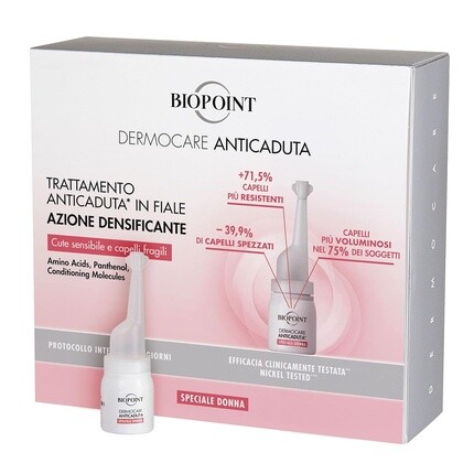 Biopoint Dermocare Лечение выпадения волос для женщин с 20 ампулами + Шампунь от выпадения волос для женщин 200 мл — фото 3