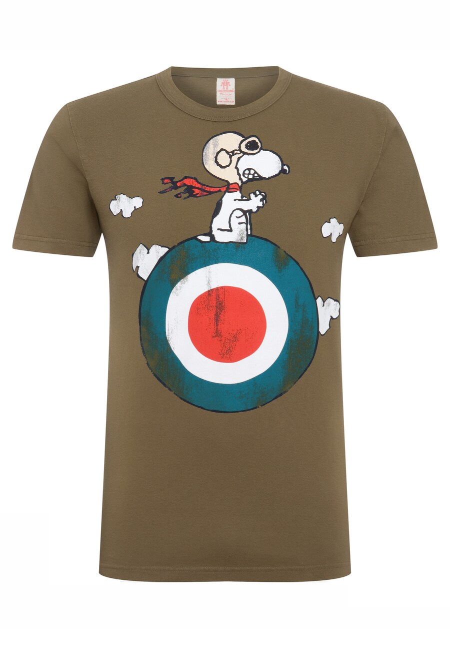 

Классическая футболка LOGOSHIRT Shirt Peanuts - Snoopy, оливковый