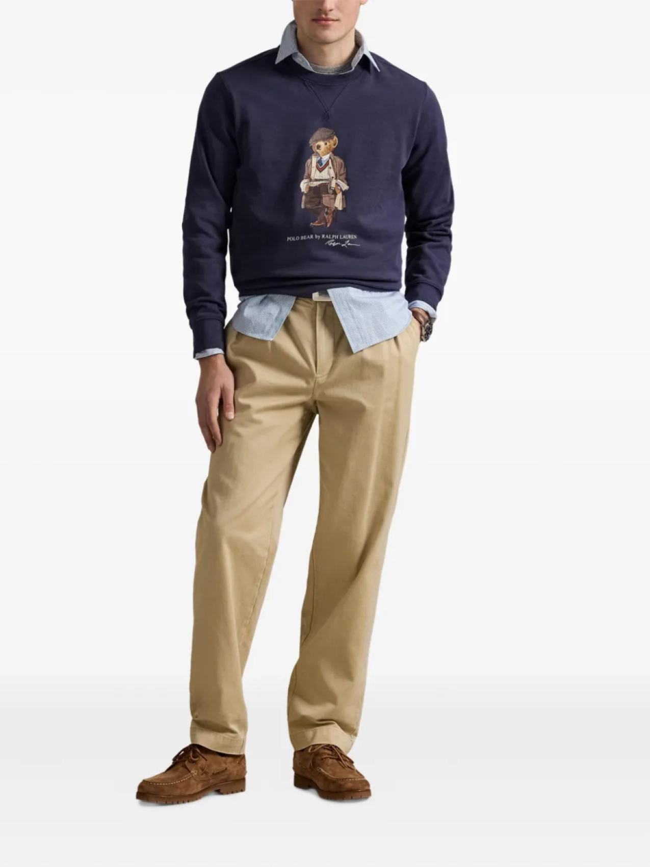 Толстовка Polo Ralph Lauren Polo Bear с принтом, синий — фото 2