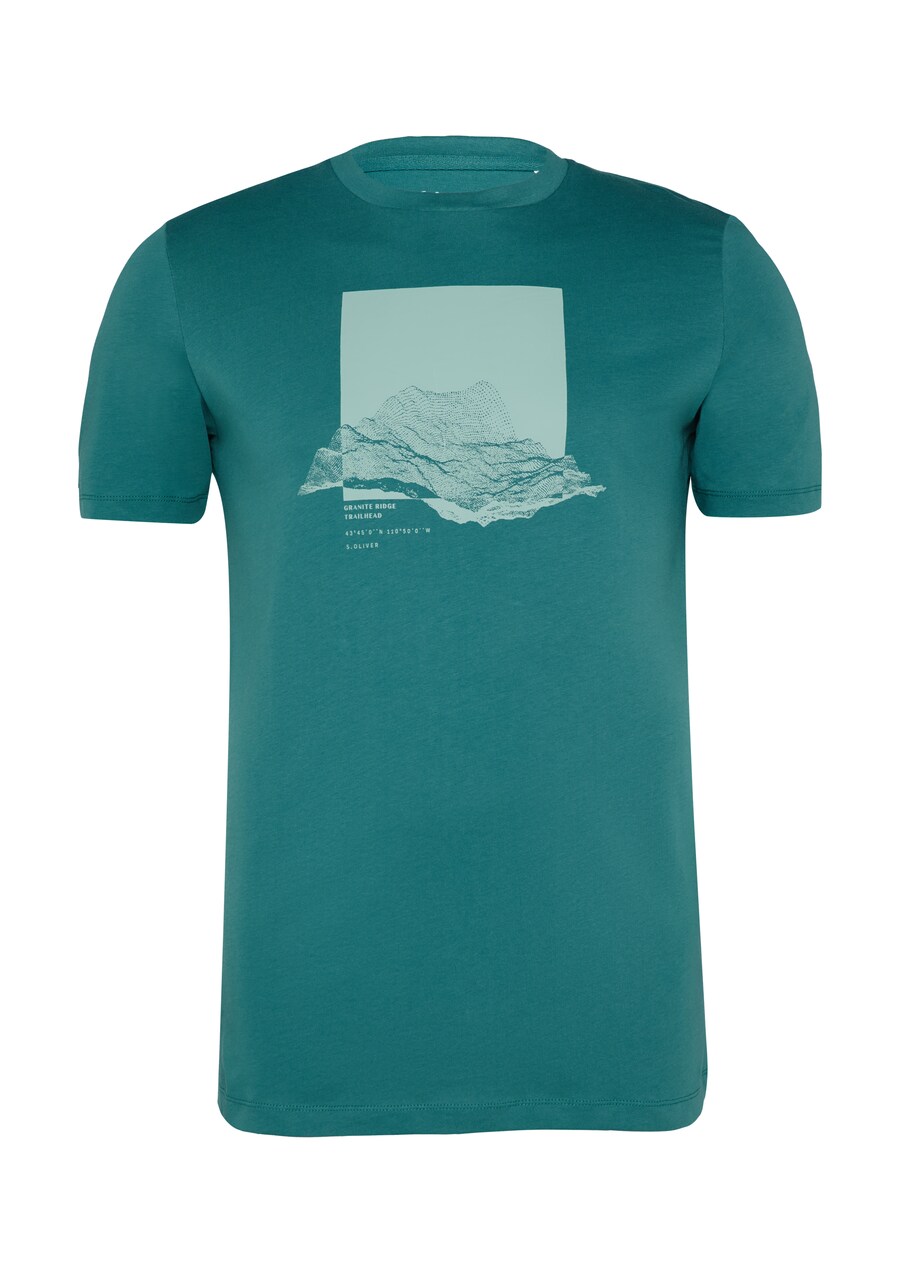 

Классическая футболка s.Oliver Shirt, цвет petrol/mint