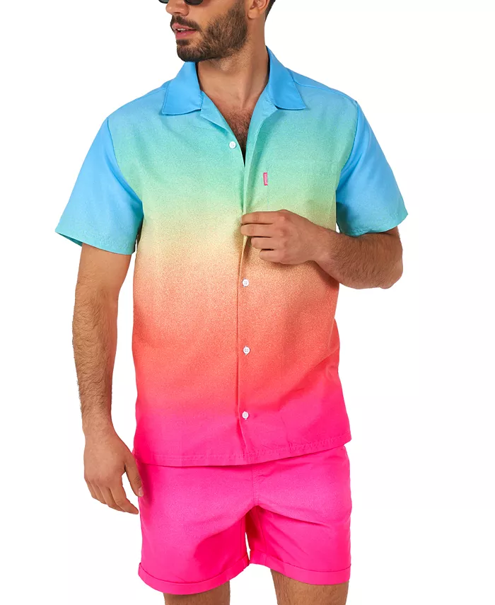 

Мужская рубашка Funky Fade OppoSuits, розовый
